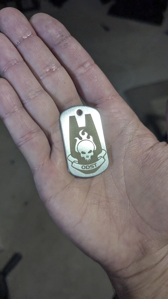 ODST Halo Dog Tags With Chain - Etsy