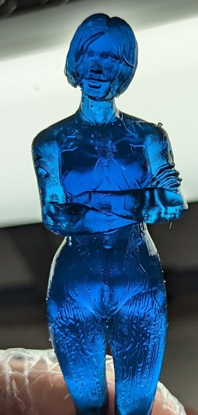 3D Printed Cortana Cosplay Prop - Highly Detailed Resin Replica