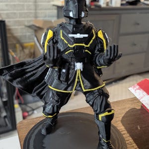 Tactical Game Console Controller Holder | Sci-Fi Soldier Display Stand | 3D Printed Desk Organizer | Gamer Gift | Gaming Setup Decor