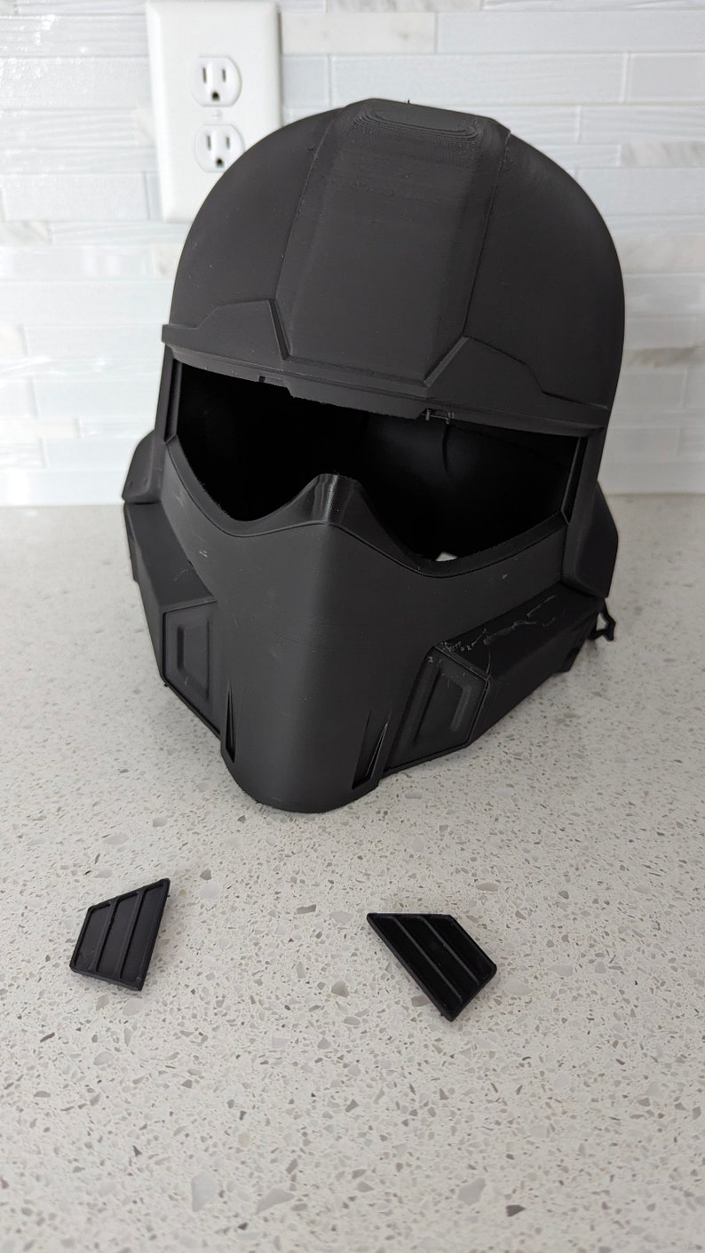 Helldivers B-01 Helmet Kit — photographed physical product