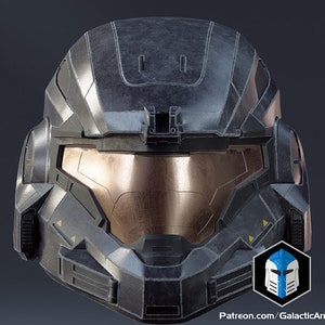 Custom 3D-Printed Halo Noble 6 Helmet - Wearable Full-Size Replica - Perfect for Cosplay & Gaming Fans