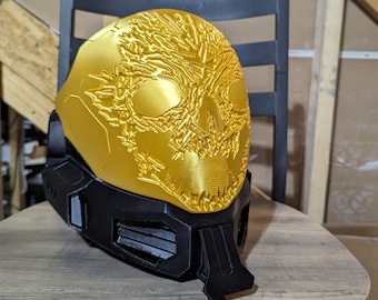 Halo EVA Helmet - Raw 3D Printed Replica