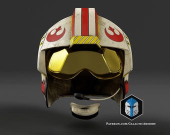 3D Printed Replica X-Wing Pilot Helmet | Perfect for Star Wars Fans & Cosplayers