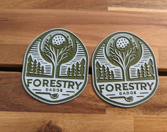 Forestry Badge: 3D Printed Golf Badge - Perfect Gift for the Tree-Loving Golfer!