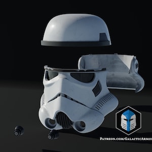 3D Printed Rogue One Stormtrooper Helmet Kit - DIY Star Wars Cosplay
