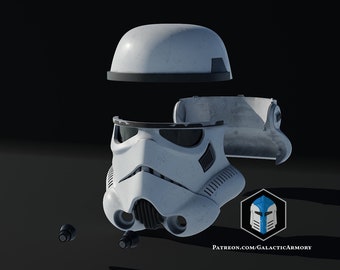 3D Printed Rogue One Stormtrooper Helmet Kit - DIY Star Wars Cosplay