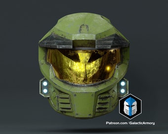 Halo Mk V Master Chief Legacy Helmet - 3D Printed in PLA - Scaled for 24" Size