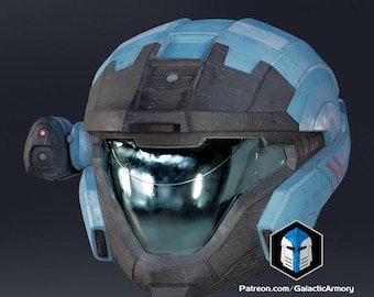 Halo "Kat" Assault Helmet from Reach – Custom-Made Cosplay Helmet, Spartan III Armor Replica
