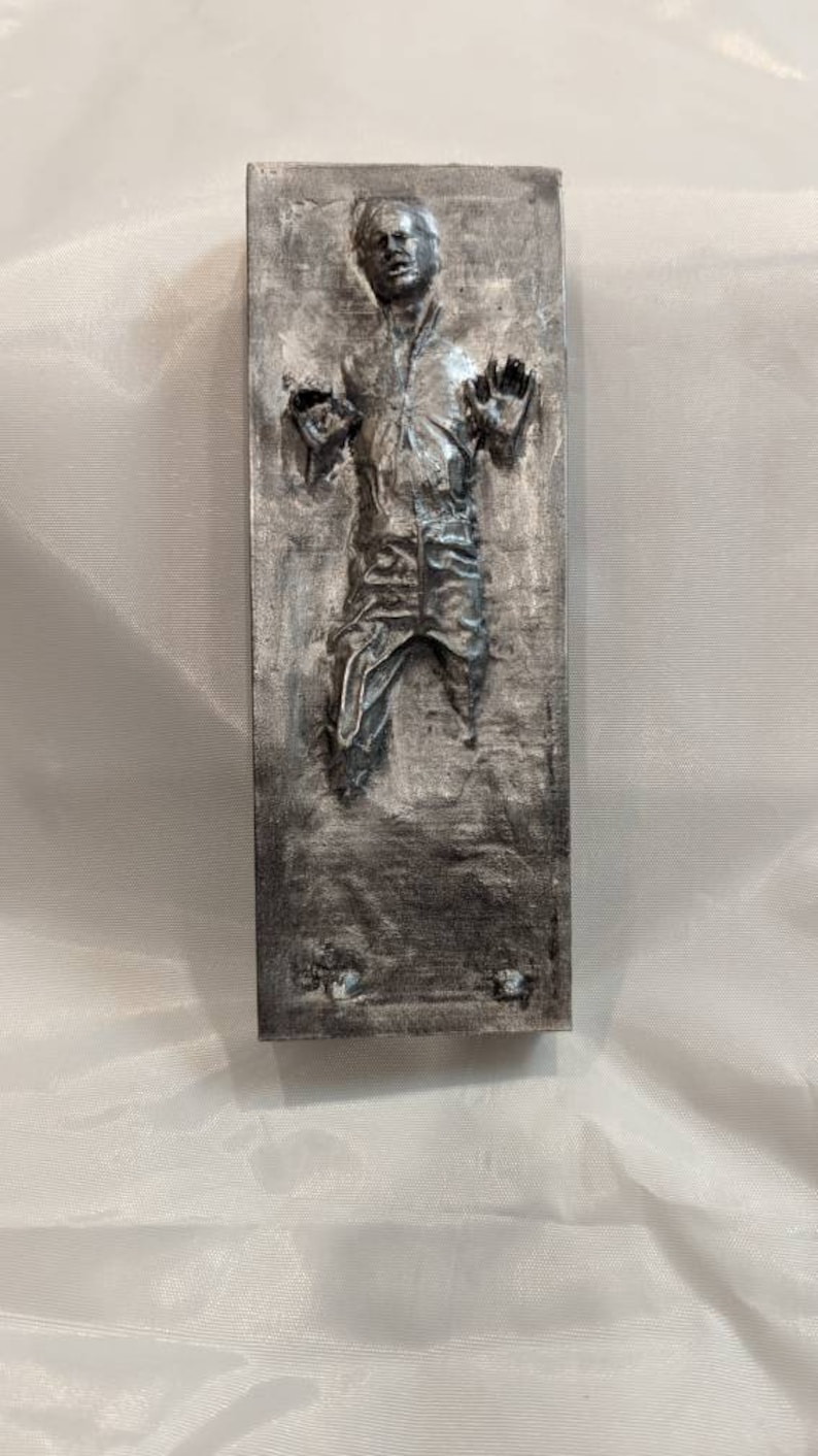 Carbonite Fridge Magnet — photographed physical product