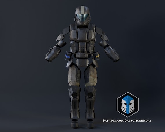 Custom 3D Printed Halo ODST Armor Set by Galactic Armory