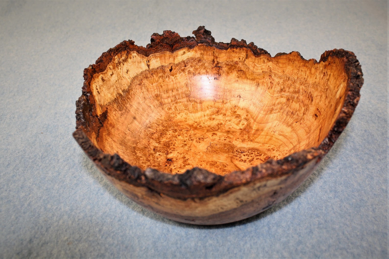 Cherry Burl Wood Bowl with Live Edge Etsy