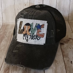 Love My Hero | Military | American | Baseball Cap | Trucker Hat