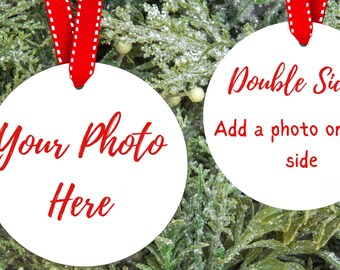 Personalized Christmas Ornaments | Round | Double Sided