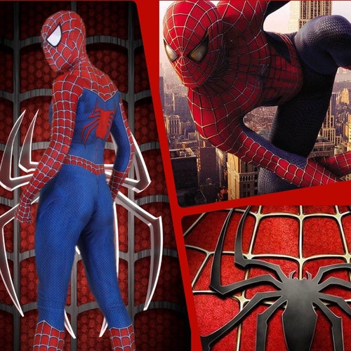 Original Spiderman Suit Cosplay Costume Detached Mask Tobey Etsy