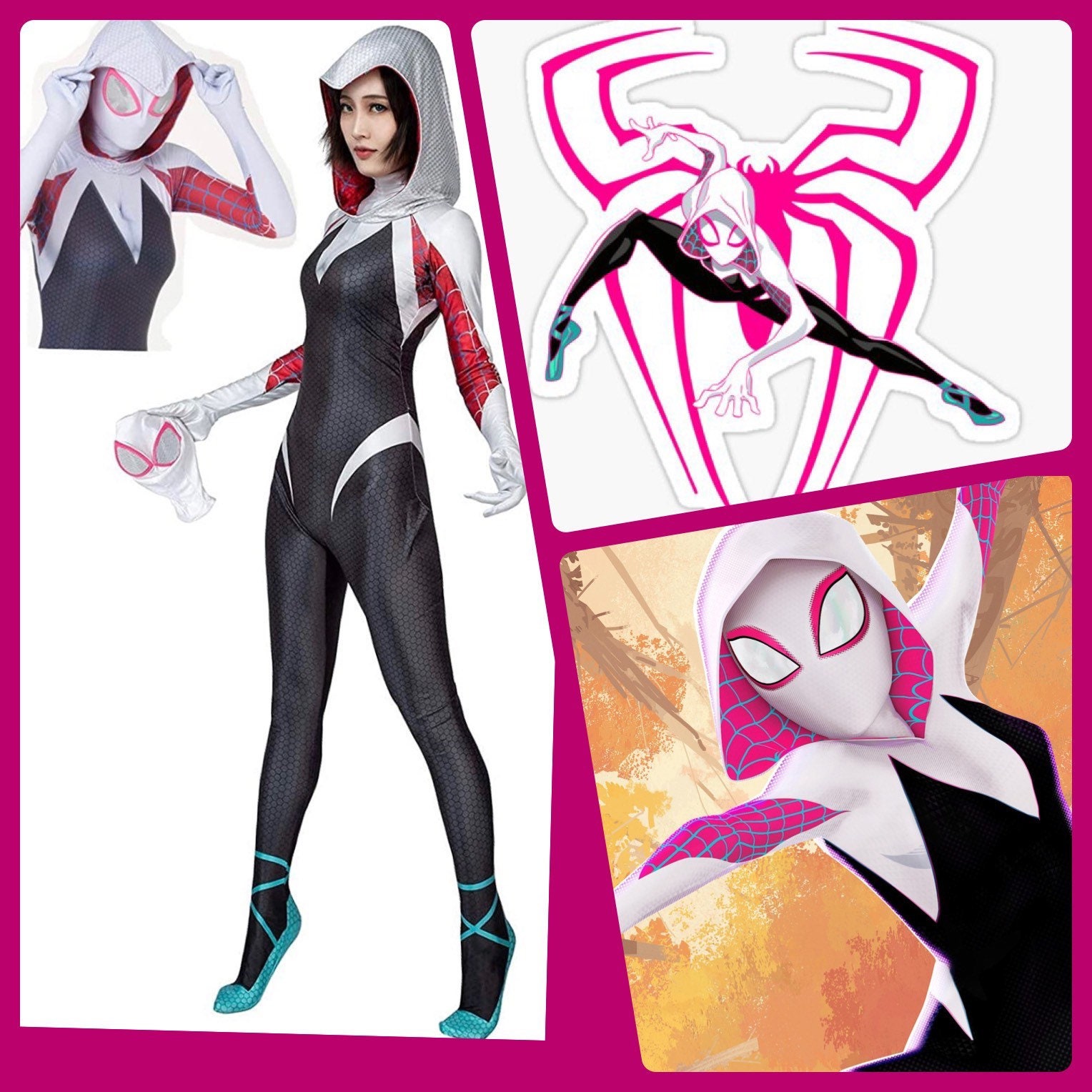 Buy Gwen Stacy Spider Gwen Into The Spider-Verse Ghost Spider Online In  India - Etsy