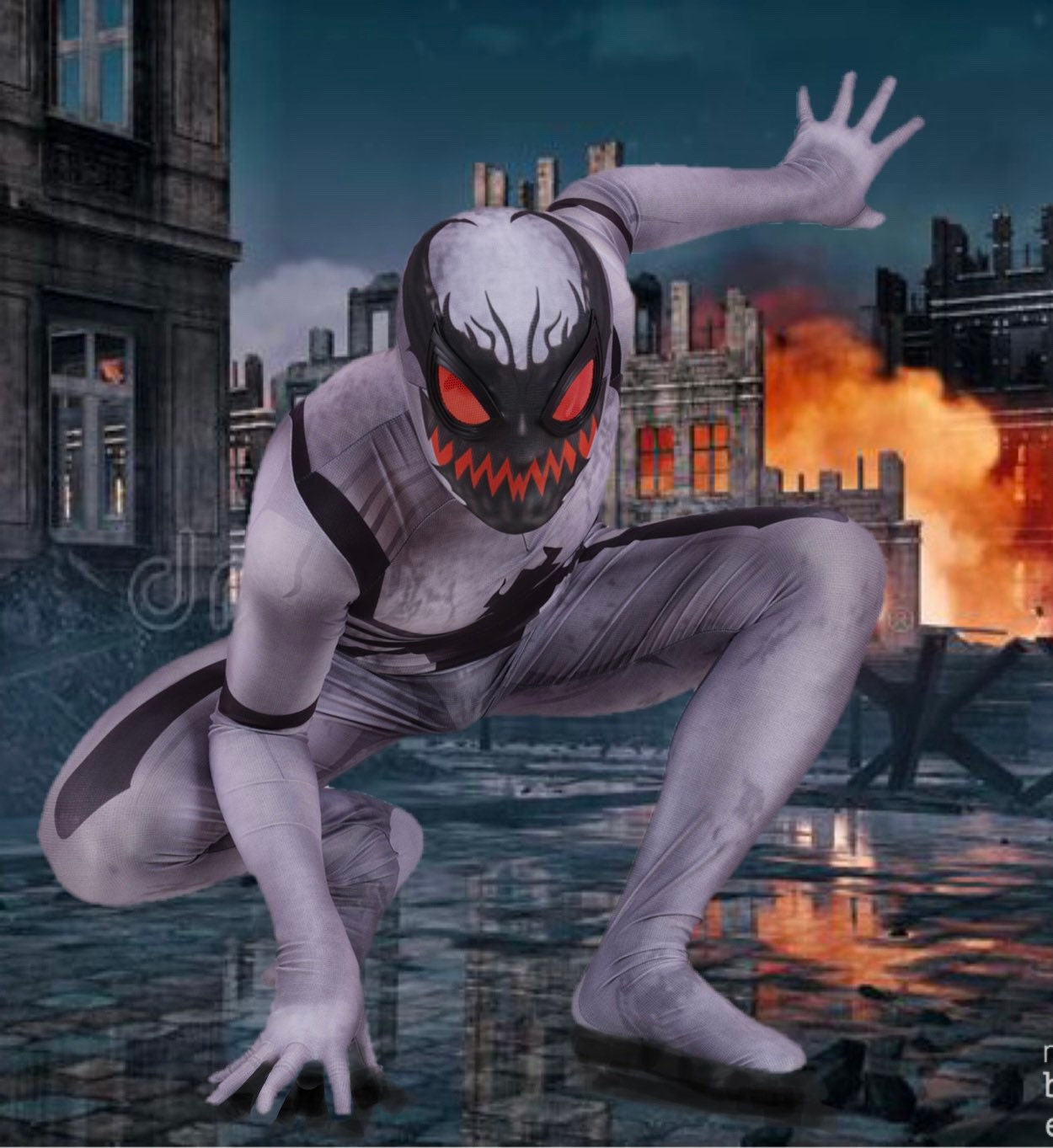 Anti-venom Spider Suit Cosplay Costume Venom Rival Detached - Etsy