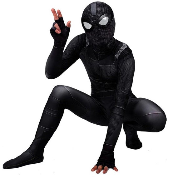 SpiderMan Far From Home Costume Spiderman Zentai Adult Men Jumpsuit With  Sole 