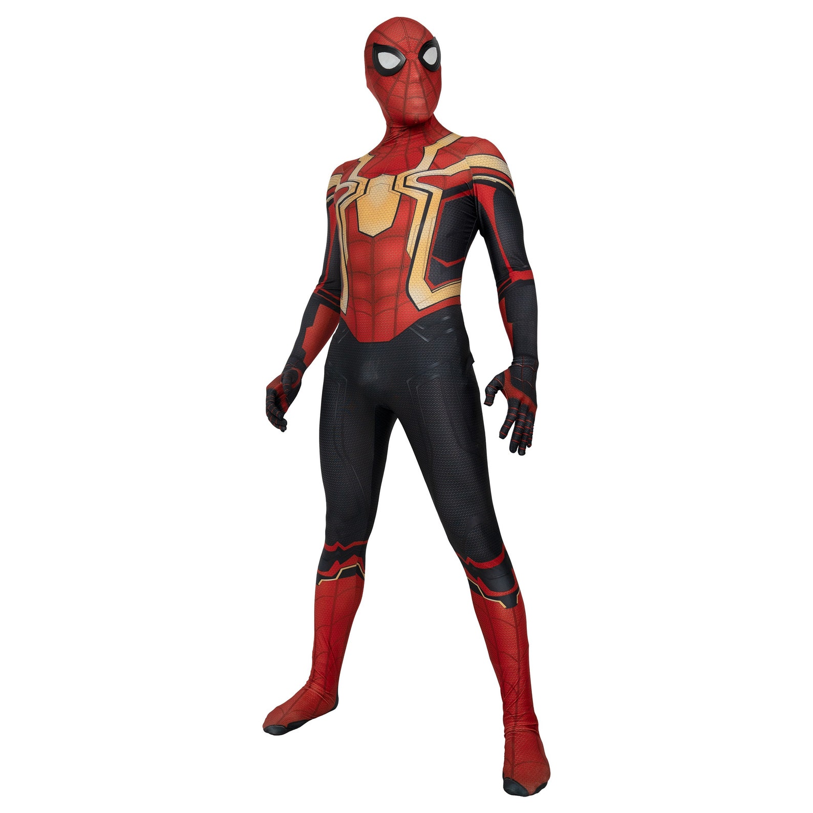 Updated No Way Home Spider-man Red and Gold Cosplay Costume - Etsy
