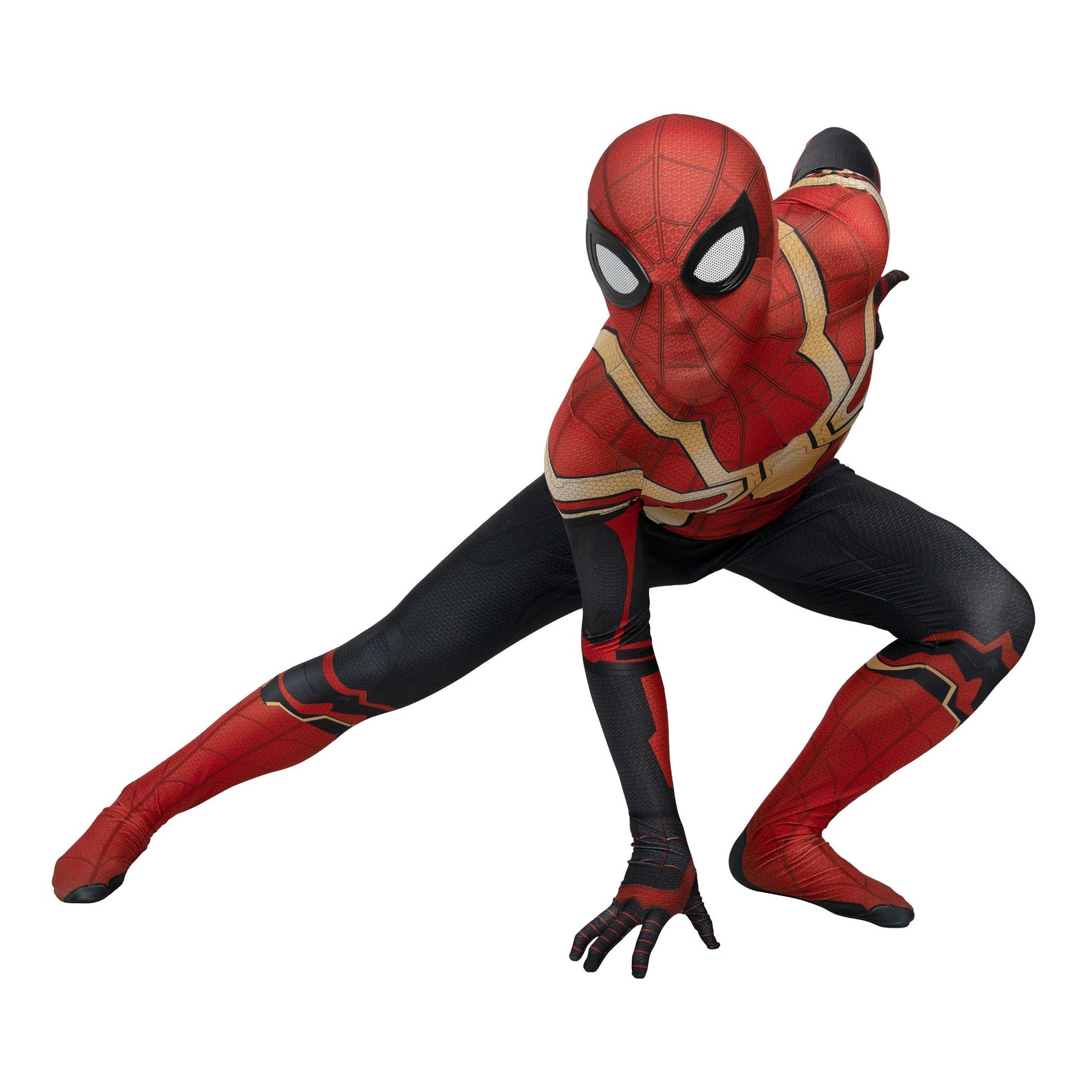 Updated No Way Home Spider-man Red and Gold Cosplay Costume - Etsy
