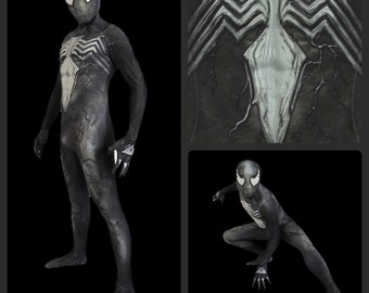 Symbiote Venom Insomniac suit No Way Home Spider cosplay costume Detached mask