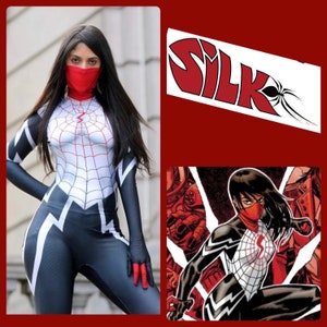 Silk Cindy Moon Woman / Girls White Costume Gwen Cosplay NEW