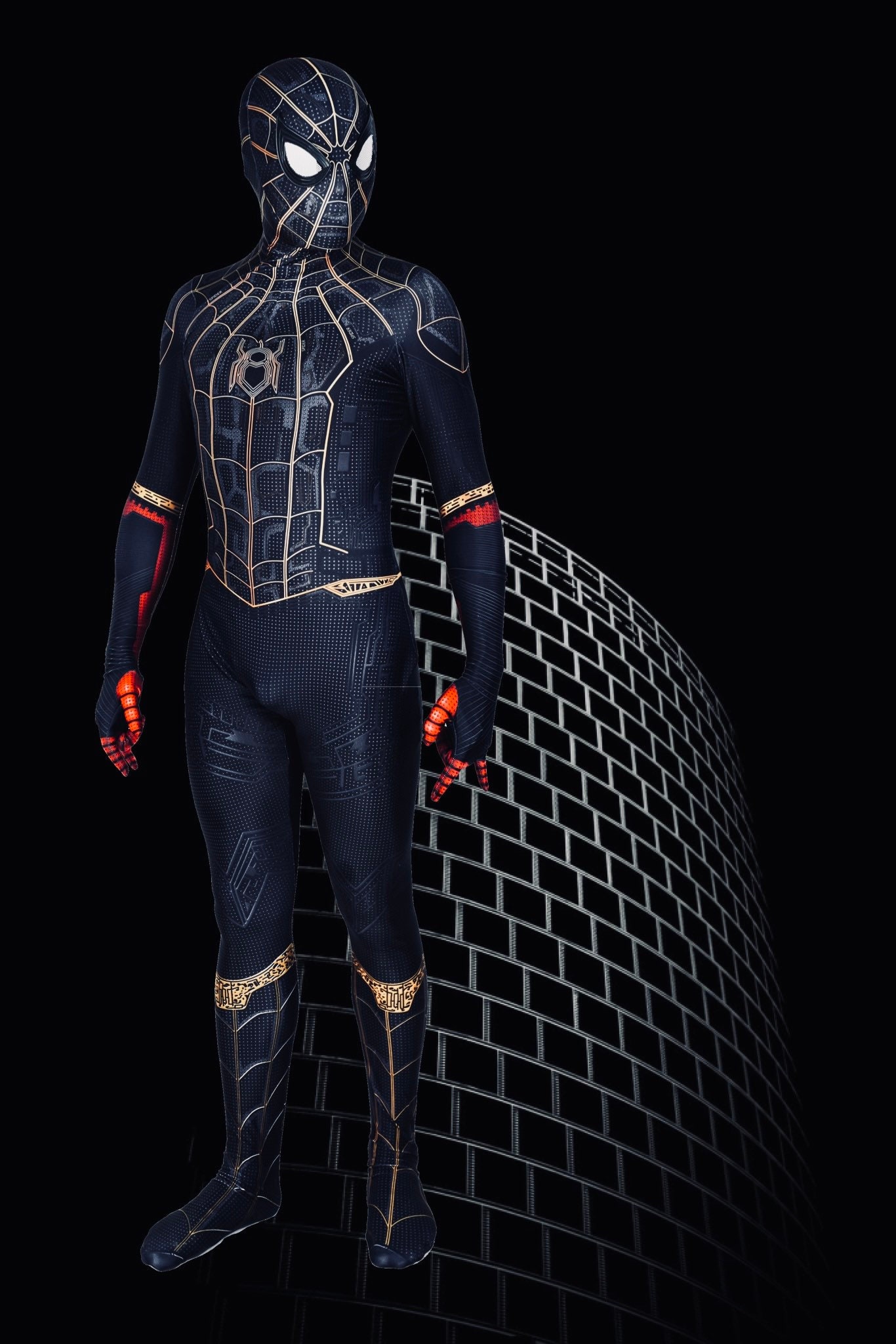 Spider Man No Way Home Costume Fin Exclusive No Way Home Spider-Man Black and Gold cosplay | Etsy