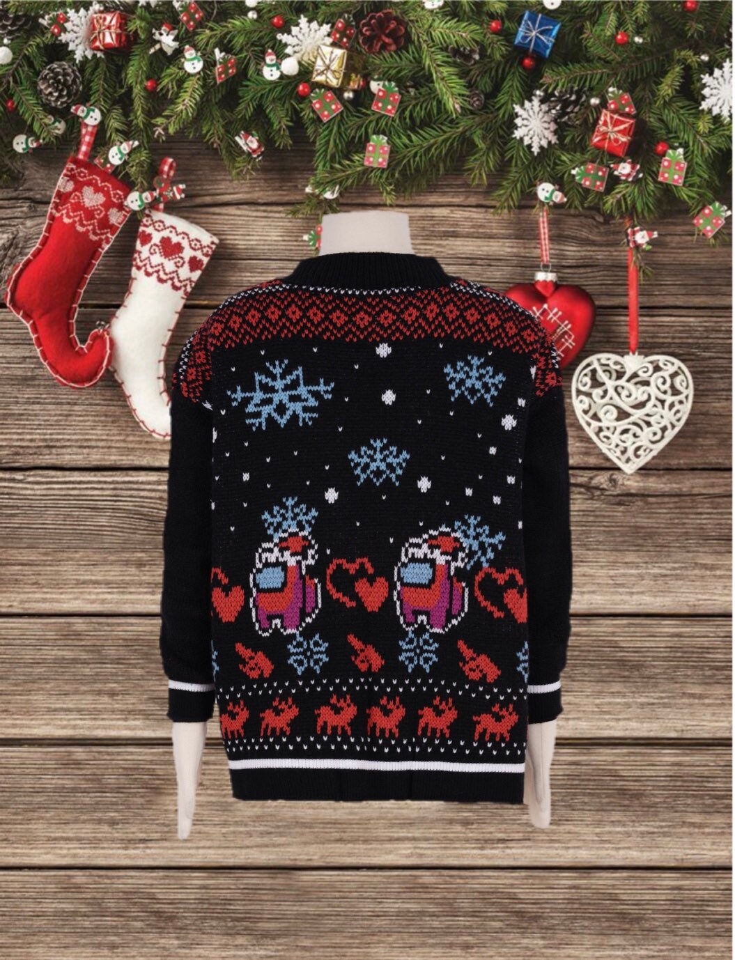 Among Us Knitted Ugly Christmas Sweater for kids Limited Etsy