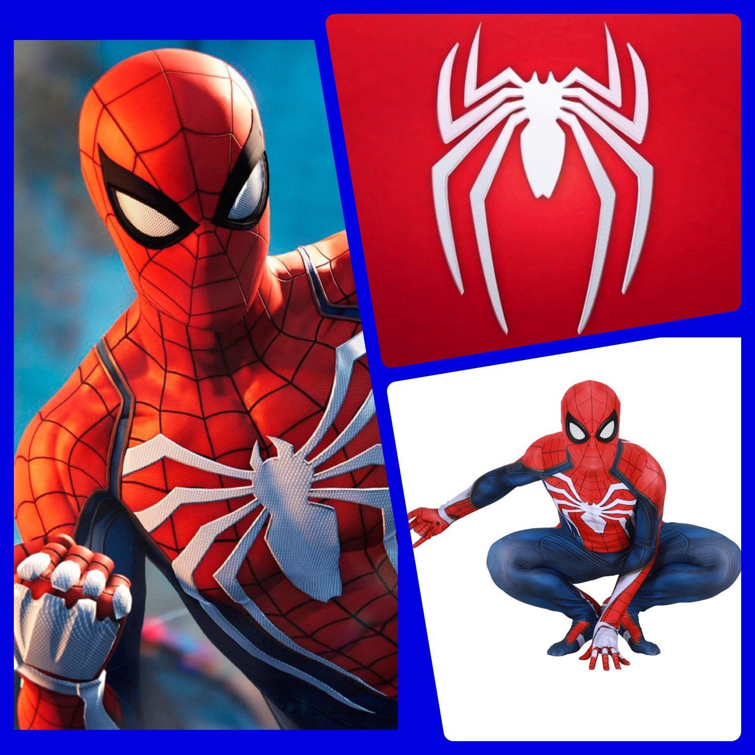 PS4 Advanced Spider-man Halloween Bodysuit Cosplay Costume