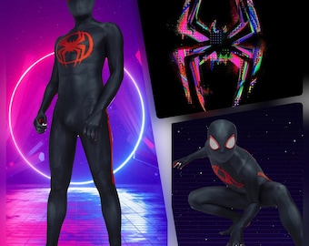 NEW Miles Morales Across the Spiderverse Costume Detached mask