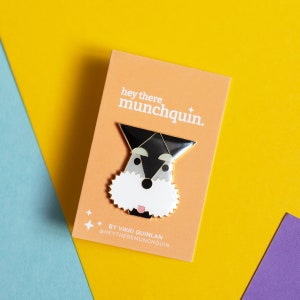 Schnauzer Head Enamel Pin (various Colours)