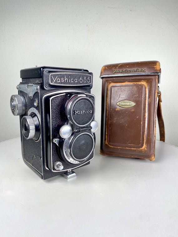 Vintage Yashica-635 Twin Lens Reflex Camera With Yashikor Lens