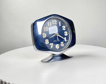 Marion Kay Silver Orbit Numismatic Clock Model No.14 Vintage Made