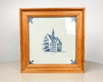ヴィンテージ ロイヤル ティケラール マッカム タイル 手描き装飾タイル デルフトブルー スタイル セラミックタイル オランダ陶器 デコレーション オランダの家モチーフ