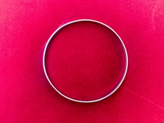 Vintage silver bangle / 1960s bracelet / 830 - image 3