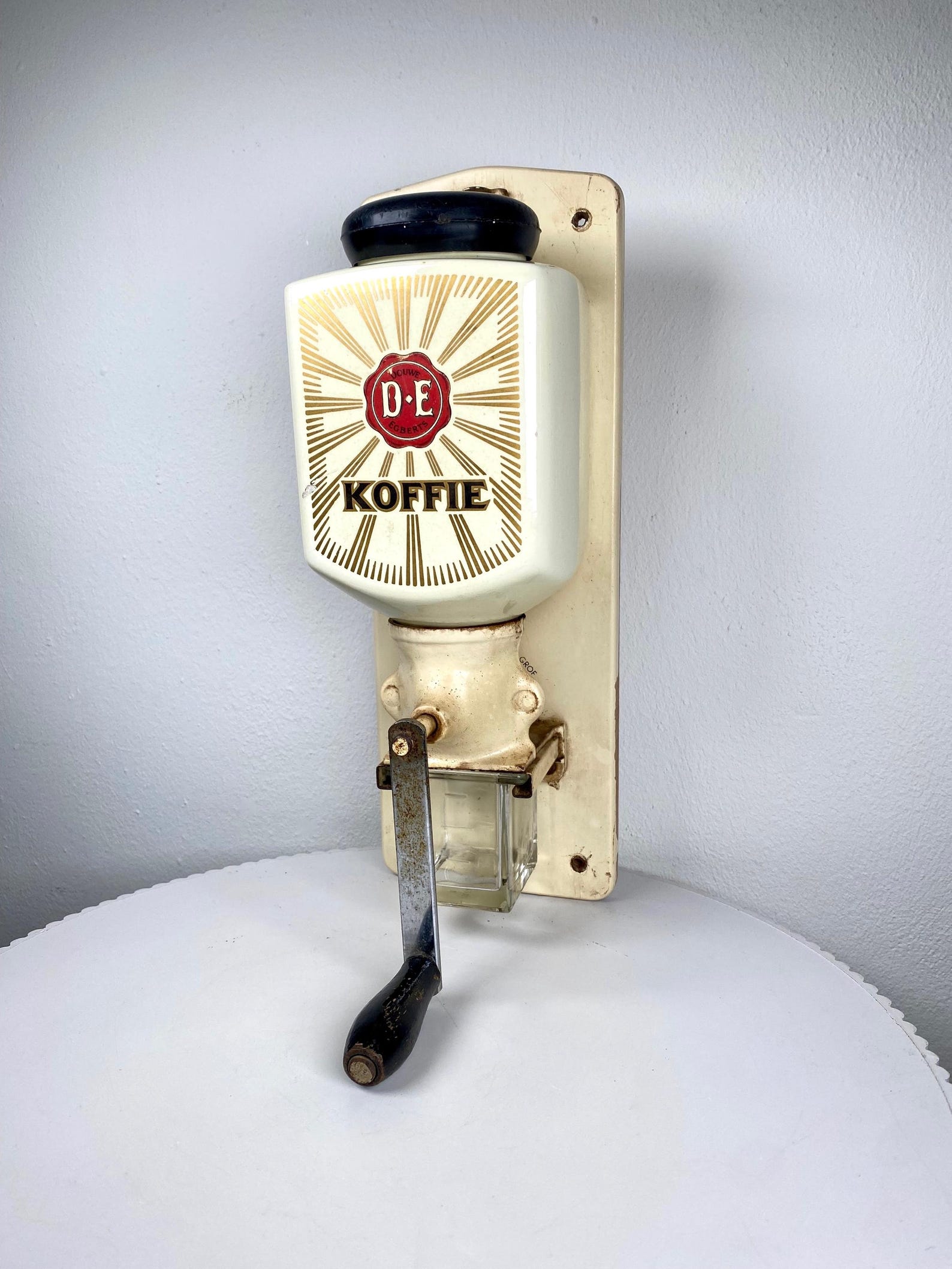 Vintage Coffee Bean Grinder - Wall Mounted 1950s-60s Retro Coffee Mill ...