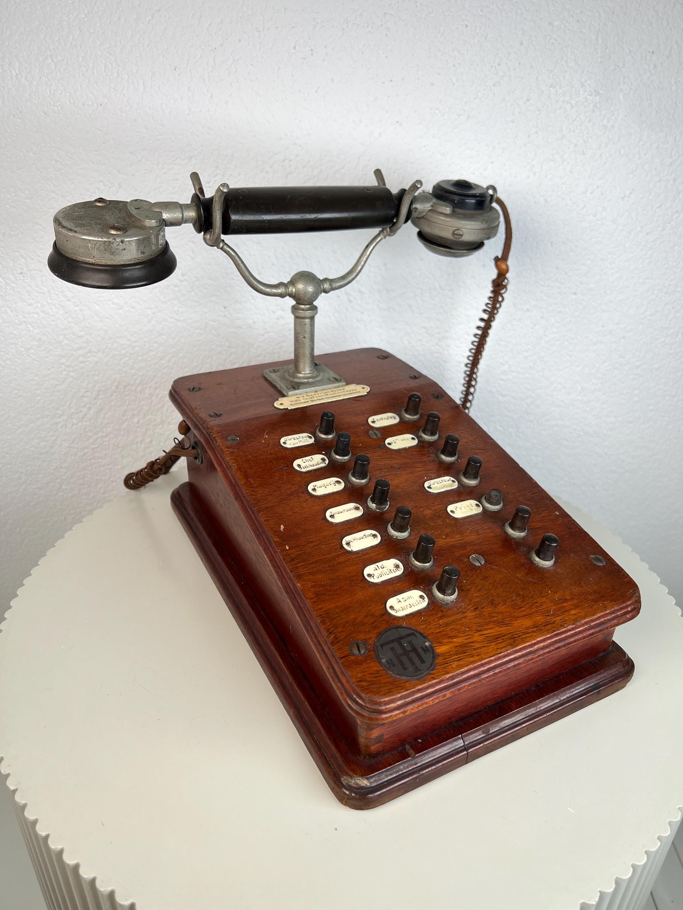 電話器　アンティーク 1920年代の電話 - Etsy 日本