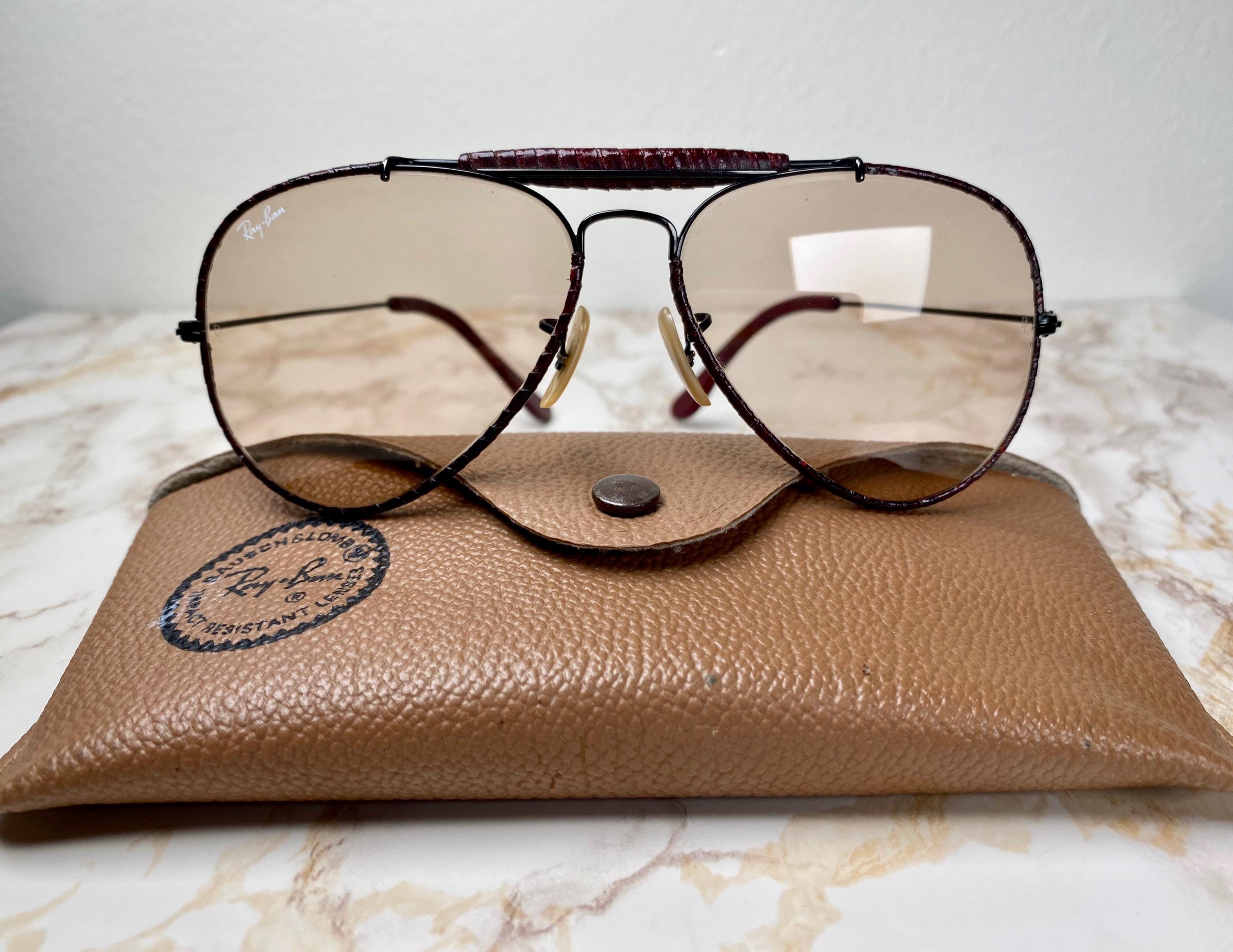 希少✨Rey-Ban Vintage AVIATOR 80s B&L USA Ray-Ban USA Vintage 80s B&L Aviator Tortuga Brown Changeable