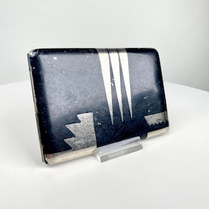 Vintage Art Deco Cigarette Case 1930s - Large European Antique Cigarette / Card Cases