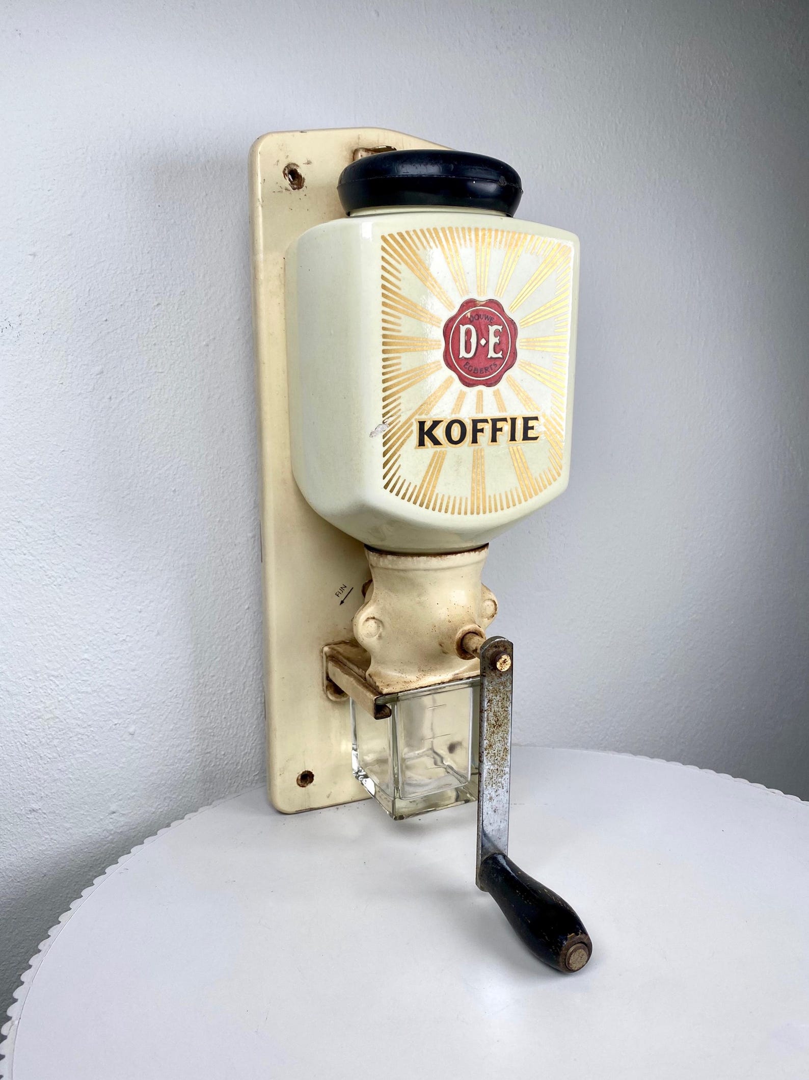 Vintage Coffee Bean Grinder - Wall Mounted 1950s-60s Retro Coffee Mill ...