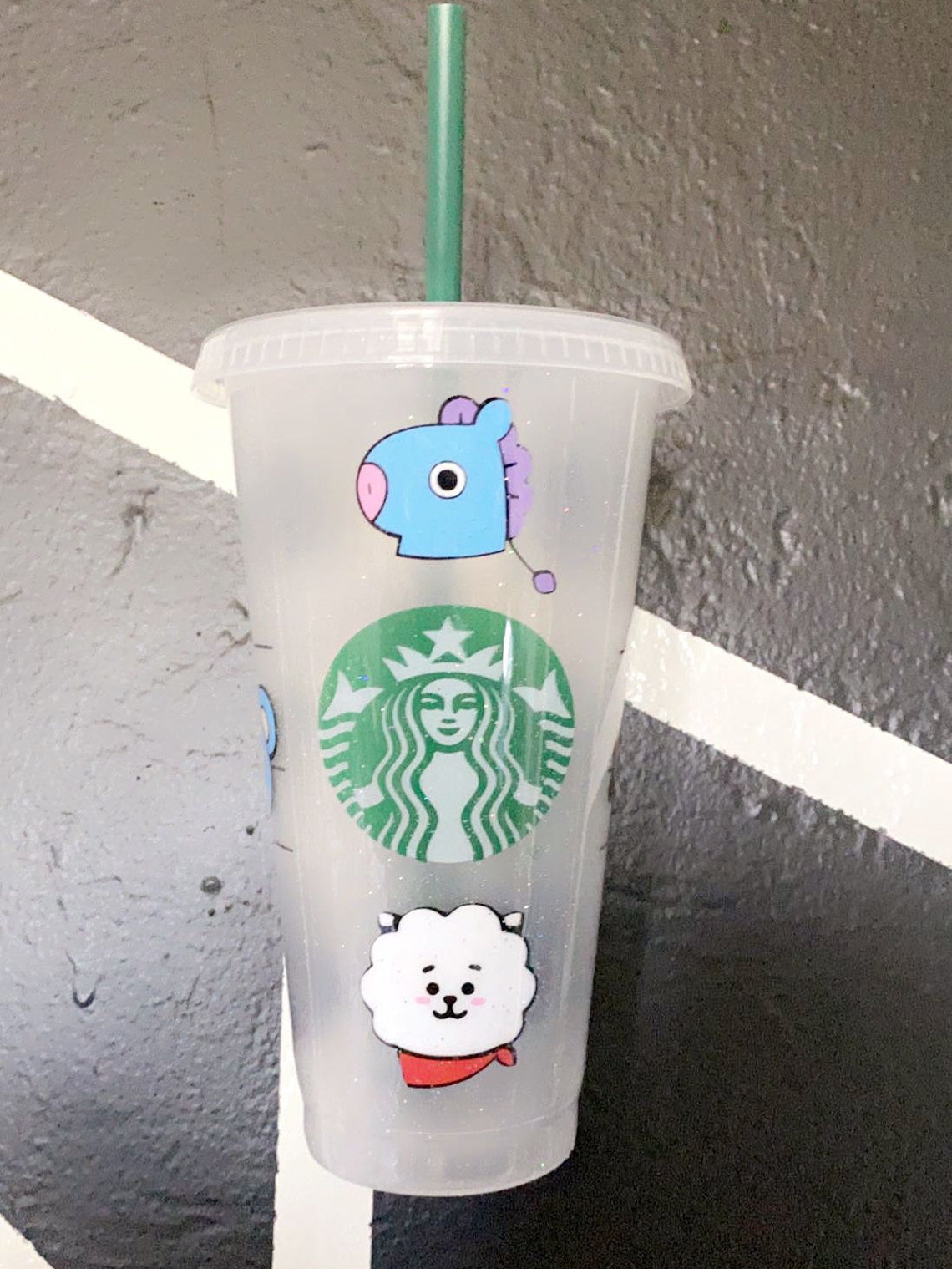 BT21 Starbucks Tumbler BTS Starbucks Cup BTS Starbucks Etsy