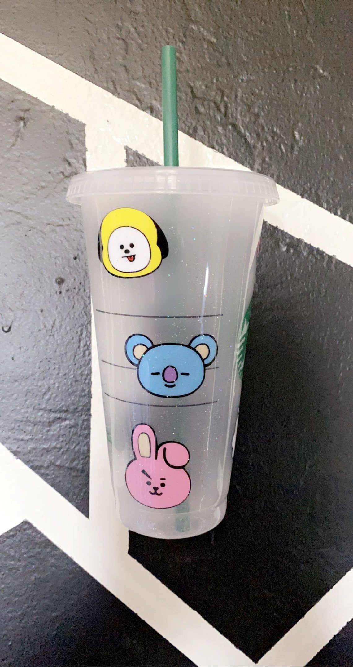 BT21 Starbucks Tumbler BTS Starbucks Cup BTS Starbucks Etsy
