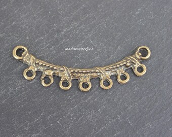 1 Pendant connector Large Necklace chandelier Matte Silver Plated Bib blank Turkish jewellery supplies findings mdla851B