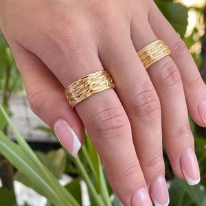 Band Ring Gold plated unisex Adjustable Turkish top quality jewelry YZK165