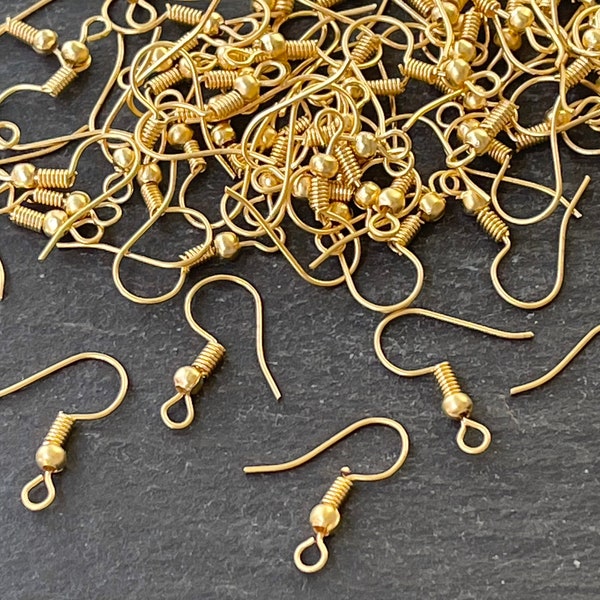 Matte Gold Earrings Etsy