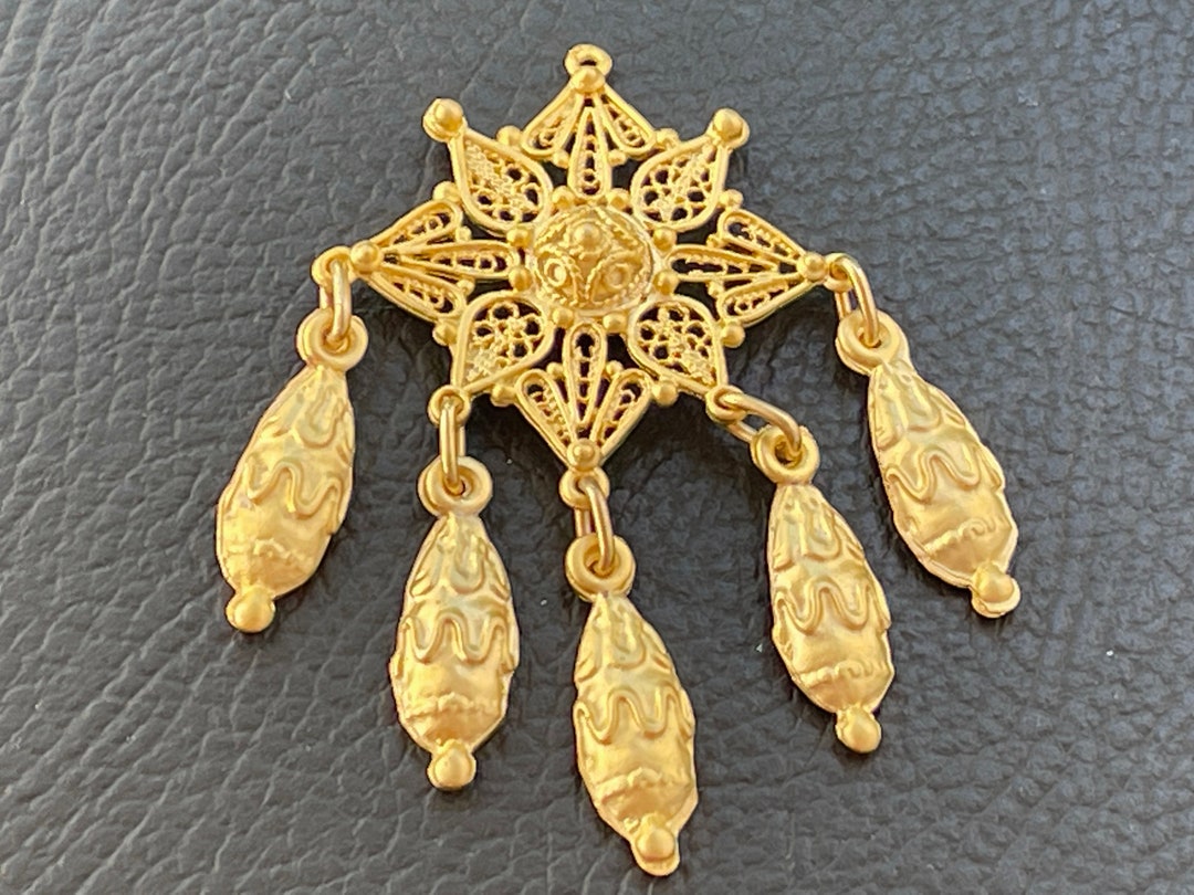 CREATCABIN 1 Scatola 40 Pezzi Connettori A Barra Ciondoli Orecchini Collegamenti Ottone Placcato Oro 18k 2 Fori Striscia Bastone Lungo Rettangolo Verticale Vuoto Pendenti per Creazione di Gioielli