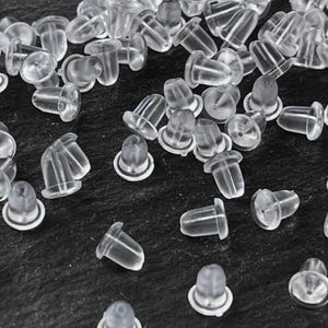 500 pcs  Rubber Earrings Back Stopper 250 pair Earring silicon soft backs posts studs nuts Turkish jewelry supply  mdla1260