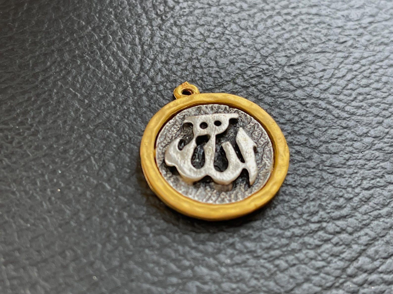 Antique Silver and Gold Plated Allah Pendant Islamic Charm, Mdla0101a ...