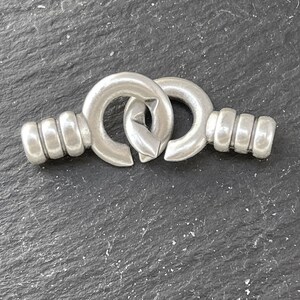 1  Cord End Clasp set Silver plated hooks for 3mm Cords  Turkish jewelry supply mdla0724B