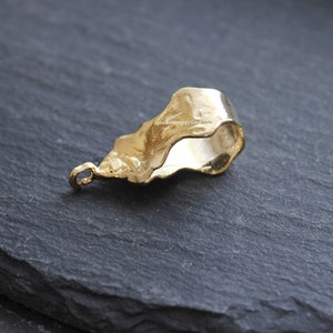 1  Pendant Bail Gold plated connector large bail loop hoop Turkish jewelry supply  mdla0443D