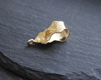 Gold Plated Pendant Bail For Jewelry Making, Diy Beading Supply, 443D